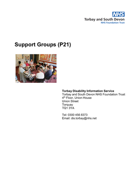 Support Groups (P21)