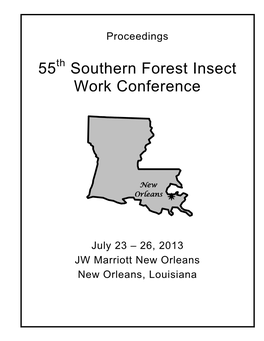 55 Southern Forest Insect Work Conference