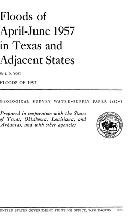 Floods of April-June 1957 in Texas and Adjacent States