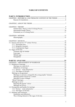 Table of Contents Part I. Introduction