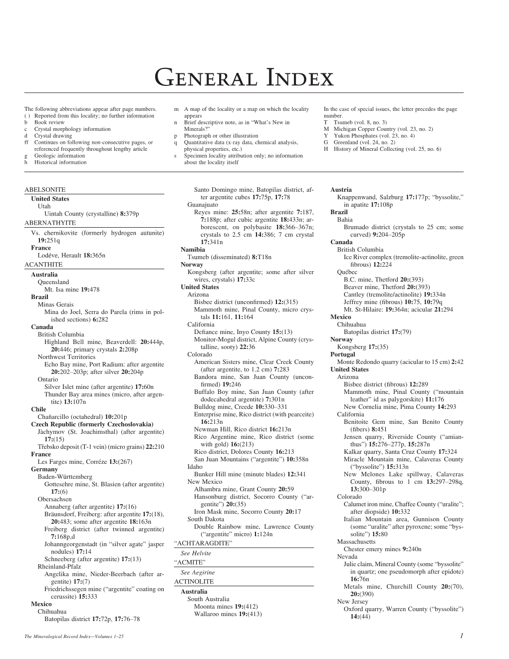 General Index