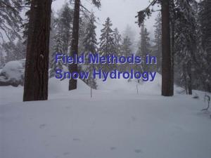 Snow Hydrologyhydrology Importanceimportance Ofof Snowsnow Soso What?What?