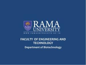 FACULTY of ENGINEERING and TECHNOLOGY Department of Biotechnology ( Rasmol, MOLMOL, Pymol)