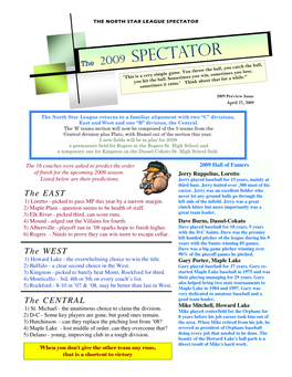 2009 Preview Issue April 27, 2009