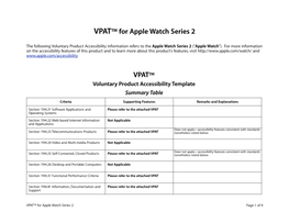 VPAT™ for Apple Watch Series 2 VPAT™