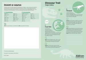 Dinosaur Trail Invent-A-Saurus