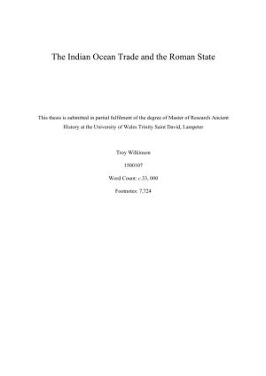 The Indian Ocean Trade and the Roman State