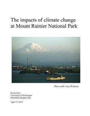 The Impacts of Climate Change at Mount Rainier National Park