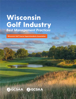 Wisconsin Golf Industry Best Management Practices