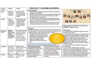 History Year 7 – Knowledge Consolidation