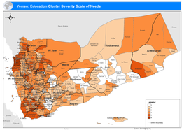Yemen: Education Cluster Severity Scale of Needs