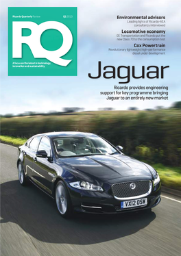 Ricardo Provides Engineering Support for Key Programme Bringing Jaguar to an Entirely New Market