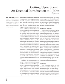 An Essential Introduction to 1 John Barry Clyde Joslin