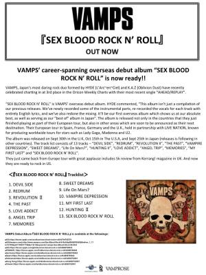 『Sex Blood Rock N' Roll』