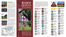 Barn Quilts of Neversink” Quilt Is Shown on the Map with a Numbered, Color-Coded Box