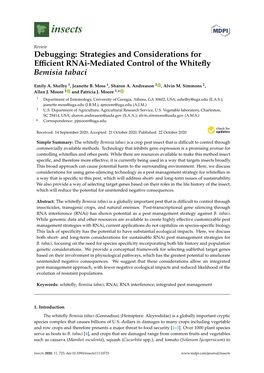 Strategies and Considerations for Efficient Rnai-Mediated