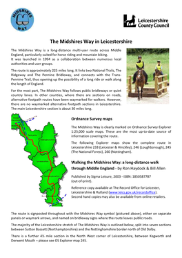 The Midshires Way in Leicestershire