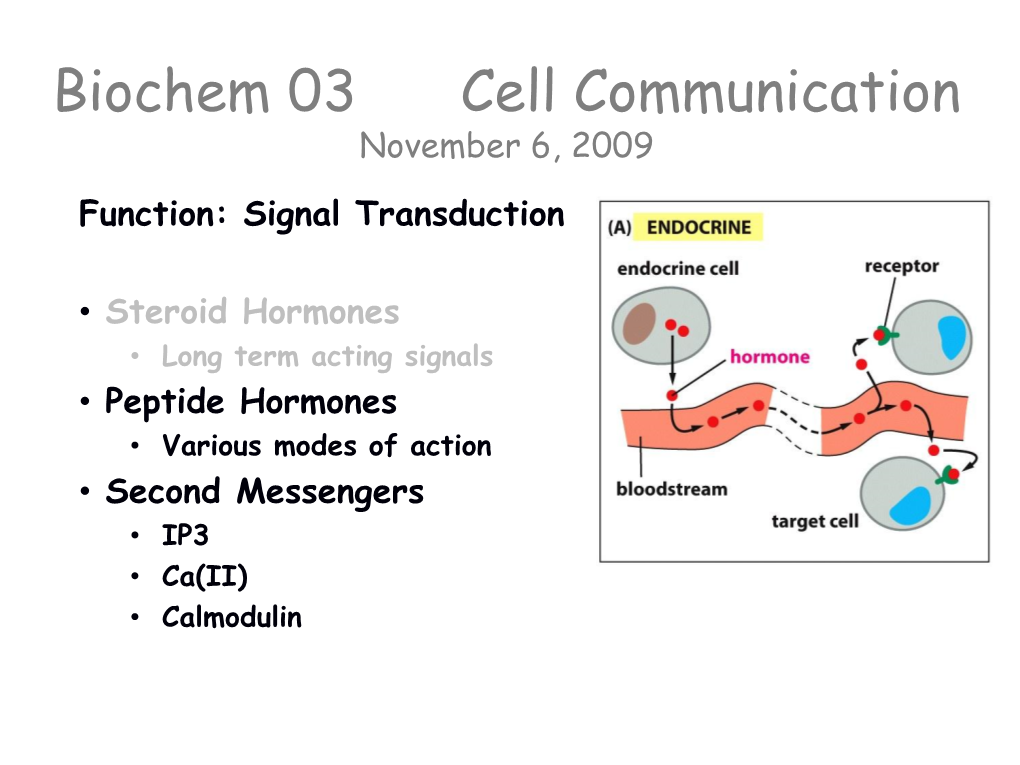 Nov 6 Cell Signaling