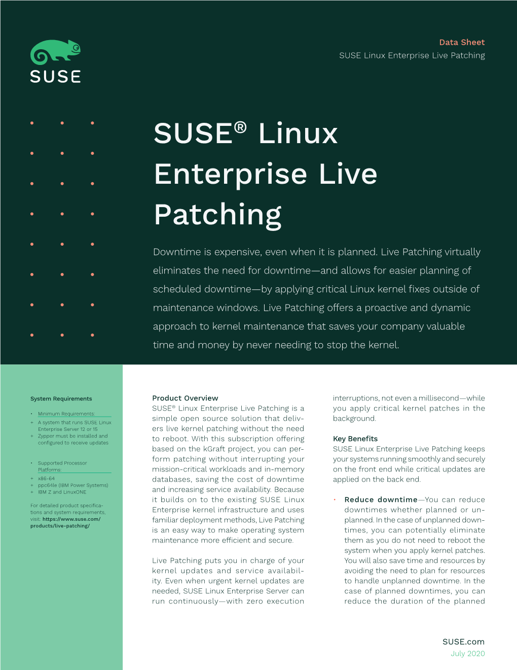 SUSE Linux Enterprise Live Patching