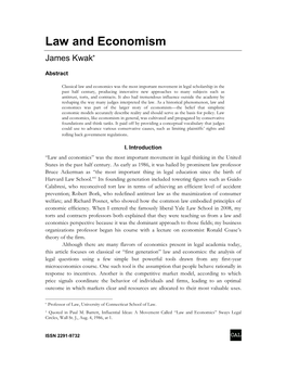 Law and Economism