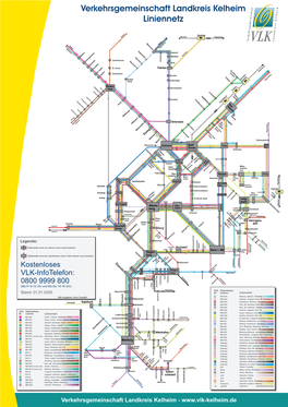 Verkehrsgemeinschaft Landkreis Kelheim Liniennetz