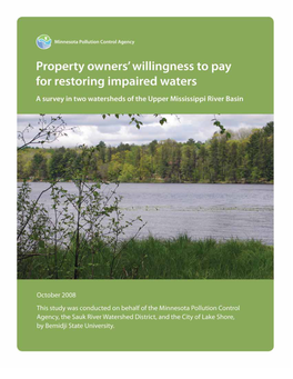 Property Owners' Willingness to Pay for Restoring Impaired Waters