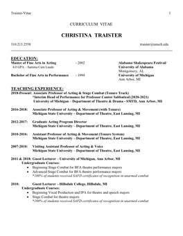 Christina Traister