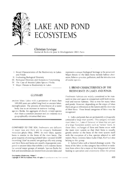 Lake and Pond Ecosystems