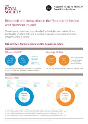 Research and Innovation in the Republic of Ireland and Northern Ireland