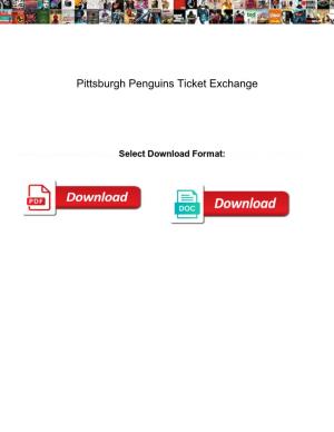 Pittsburgh Penguins Ticket Exchange