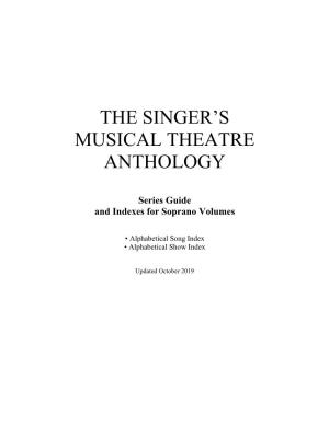 THE SINGER's MUSICAL THEATRE ANTHOLOGY Soprano Volumes