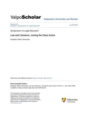Law and Literature: Joining the Class Action