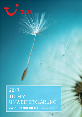 2017 Tuifly Umwelterklärung