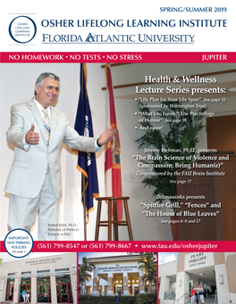 Health & Wellness Lecture Series Presents