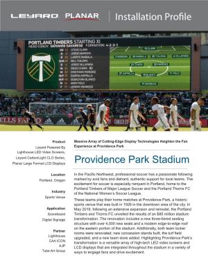 Installation Profile Providence Park Stadium