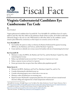 Virginia Gubernatorial Candidates Eye Cumbersome Tax Code