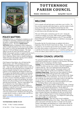 Totternhoe Parish Council Newsletter Page 2