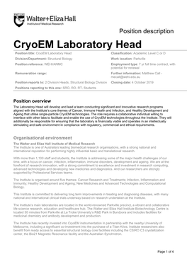 Cryoem Laboratory Head