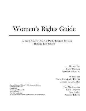 Women's Rights Guide