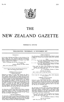 New Zealand Gazette