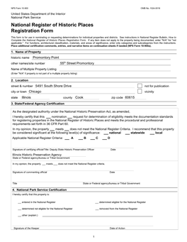 National Register of Historic Places Registration Form