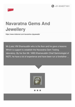 Navaratna Gems and Jewellery