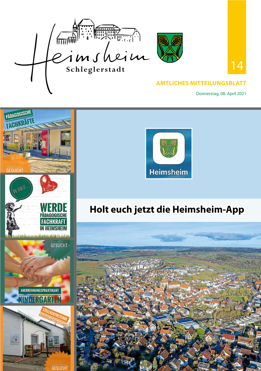 Holt Euch Jetzt Die Heimsheim-App 2 | Amtliches Mitteilungsblatt Heimsheim · 08