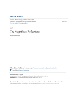 The Magnificat: Reflections