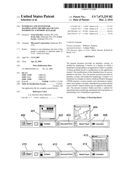 (12) United States Patent (10) Patent No.: US 7,673,255 B2 Schechter Et Al