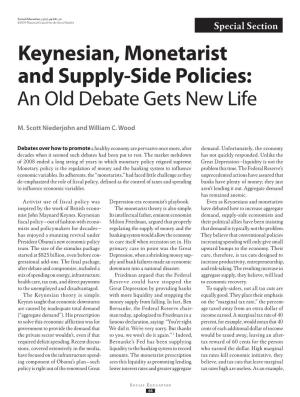 Keynesian, Monetarist and Supply-Side Policies: an Old Debate Gets New Life