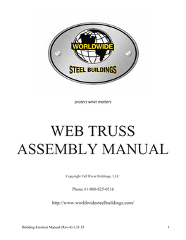 Web Truss Assembly Manual