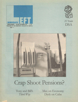 Crap Shoot Pensions?