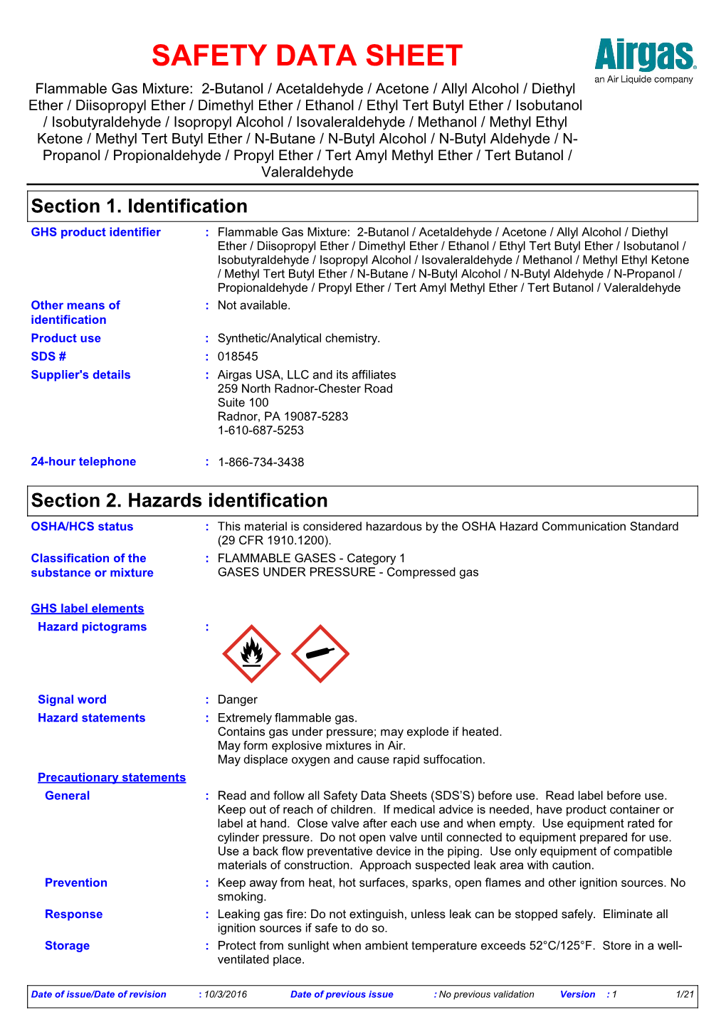 Safety Data Sheet