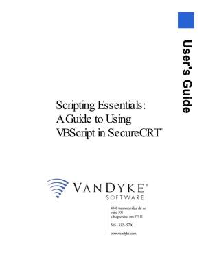 A Guide to Using Vbscript in Securecrt